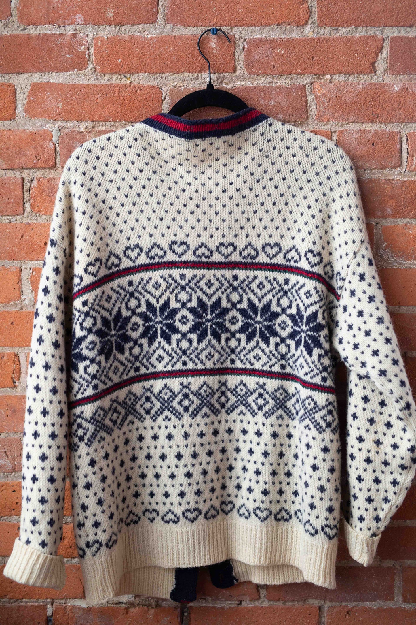 L.L Bean Nordic Wool Ski Cardigan