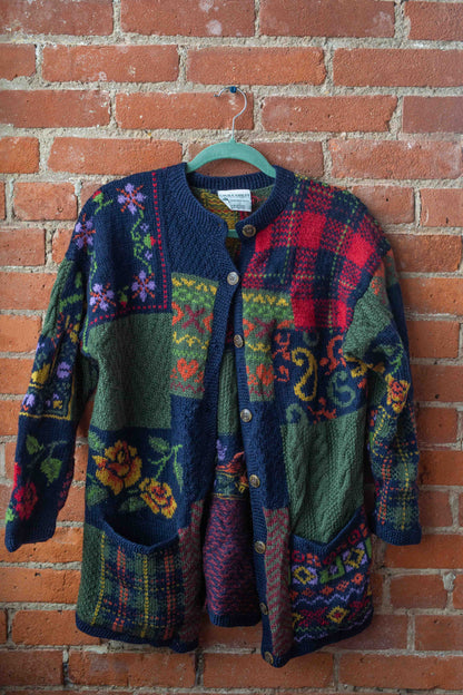 Laura Ashley 100% Wool Cardigan