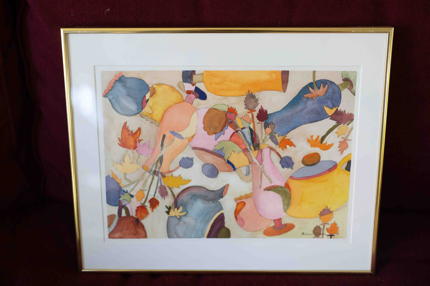 Roslyn Collins '83 Abstract Watercolor
