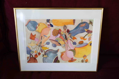 Roslyn Collins '83 Abstract Watercolor