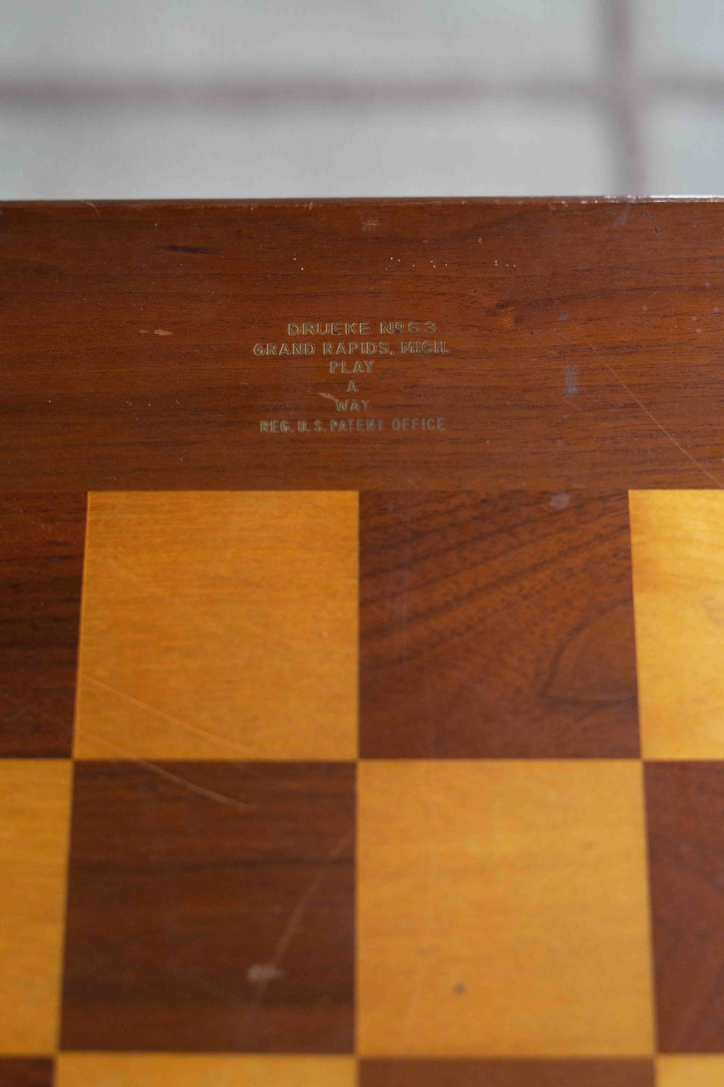 Drueke Walnut and Birch 2 sided Checkerboard