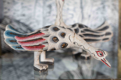 Pair of Hand Carved and painted folk art ducks