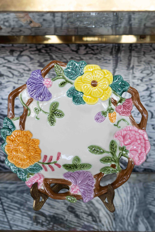 Fitz & Floyd "Floral Garden" Handpainted Plate