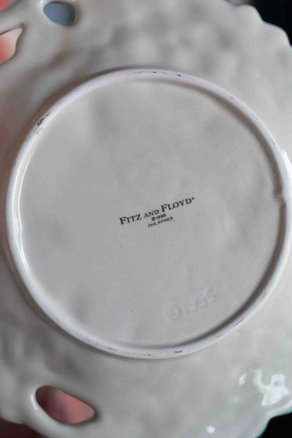 Fitz & Floyd "Floral Garden" Handpainted Plate *chip