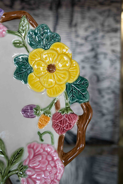 Fitz & Floyd "Floral Garden" Handpainted Plate *chip