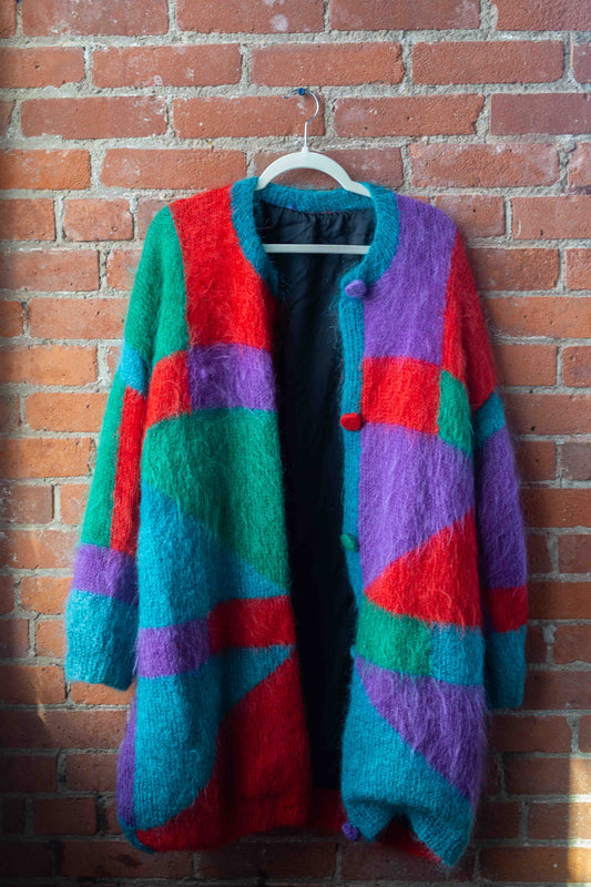 VNTG Mohair Blend 80s Caridgan