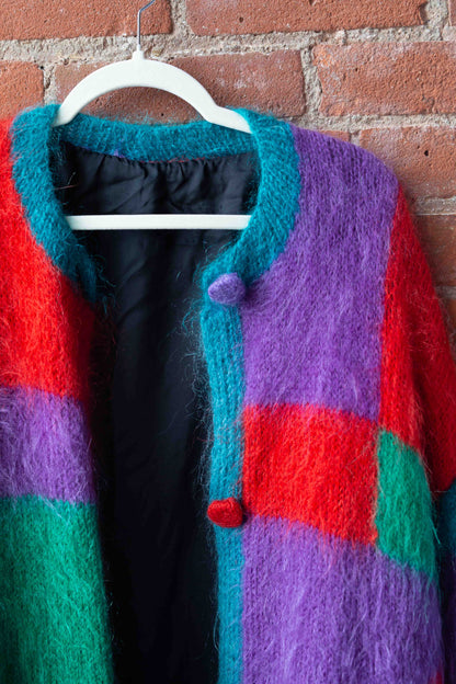 VNTG Mohair Blend 80s Caridgan