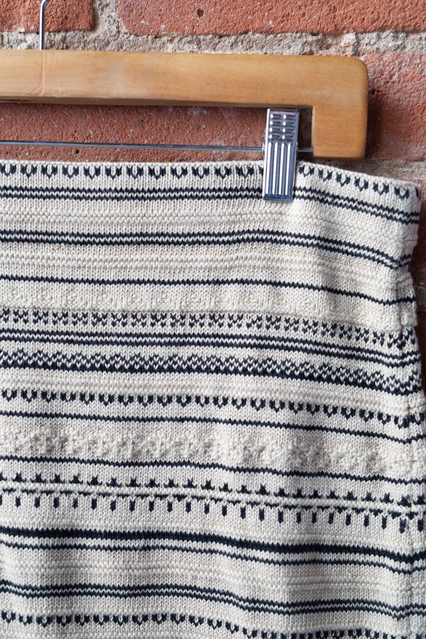 Ralph Lauren Linen Blend Midi Knit Skirt, Large