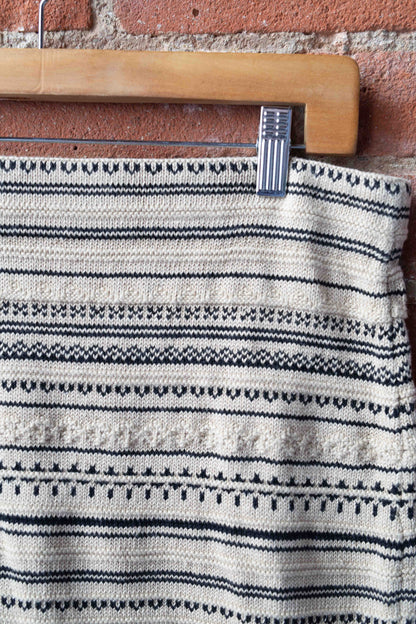 Ralph Lauren Linen Blend Midi Knit Skirt, Large