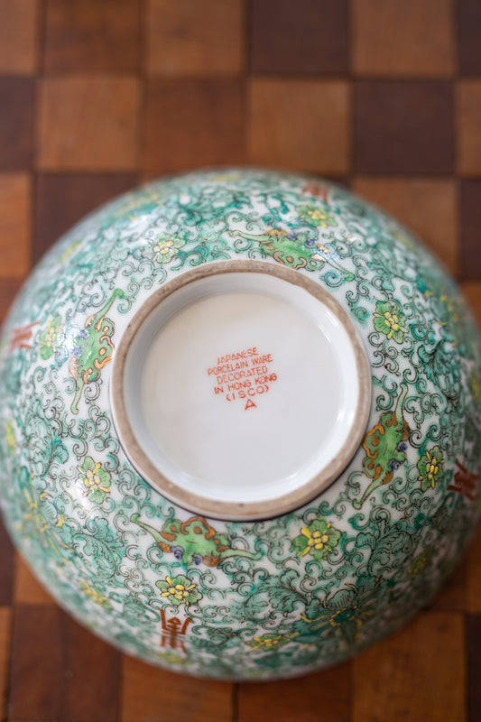 Japanese Porcelain Bowl with Vintage Matchbooks