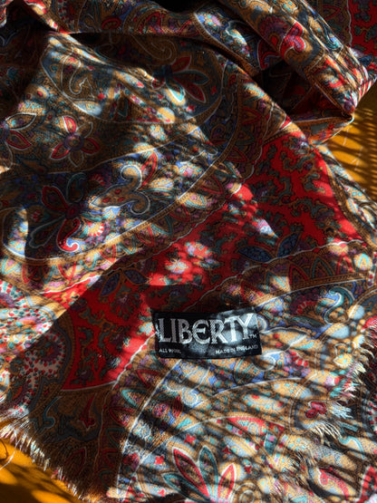 Vintage Liberty of London Wool 49” Scarf