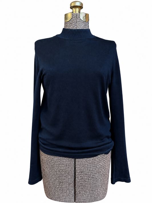 Vintage 100% Silk Mockneck (S)