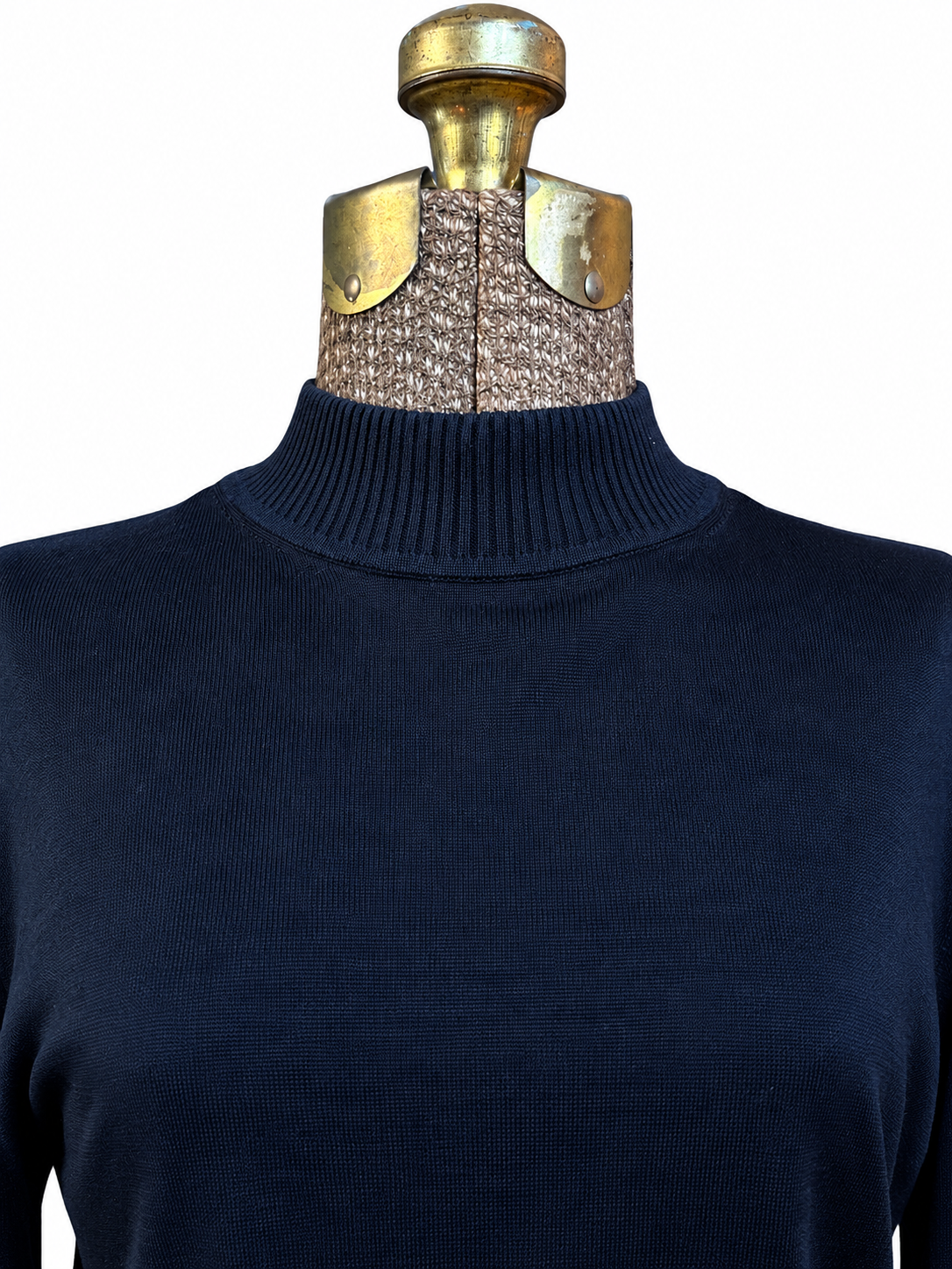 Vintage 100% Silk Mockneck (S)