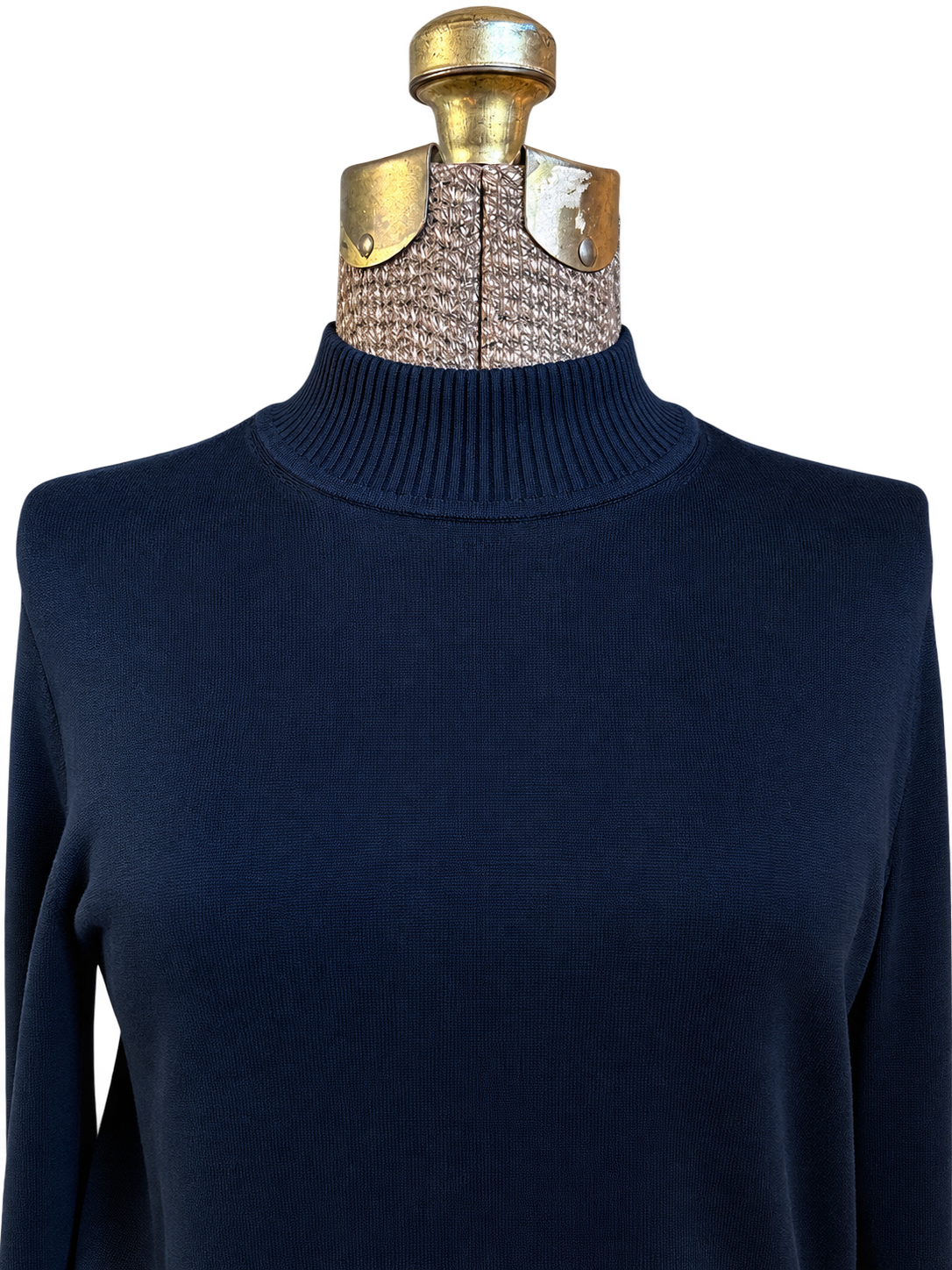 Vintage 100% Silk Mockneck (S)