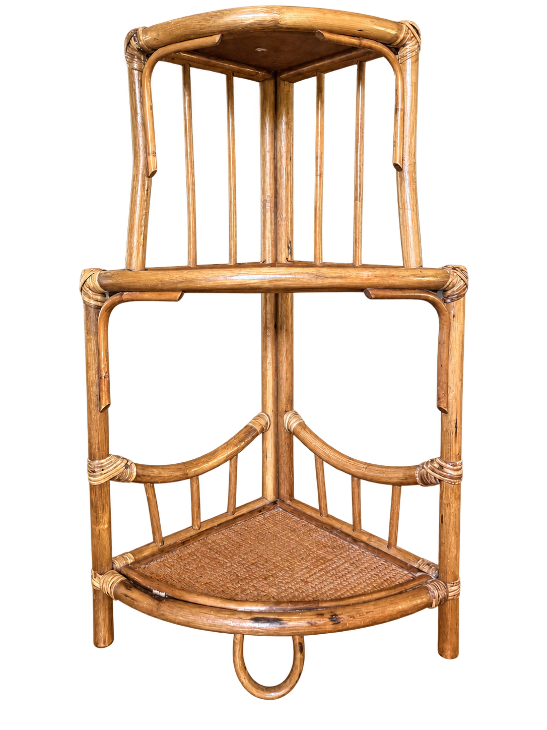 VNTG Pier 1 Rattan Tiered Shelf