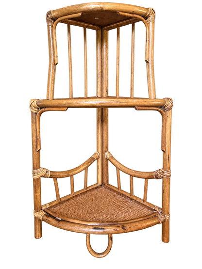 VNTG Pier 1 Rattan Tiered Shelf