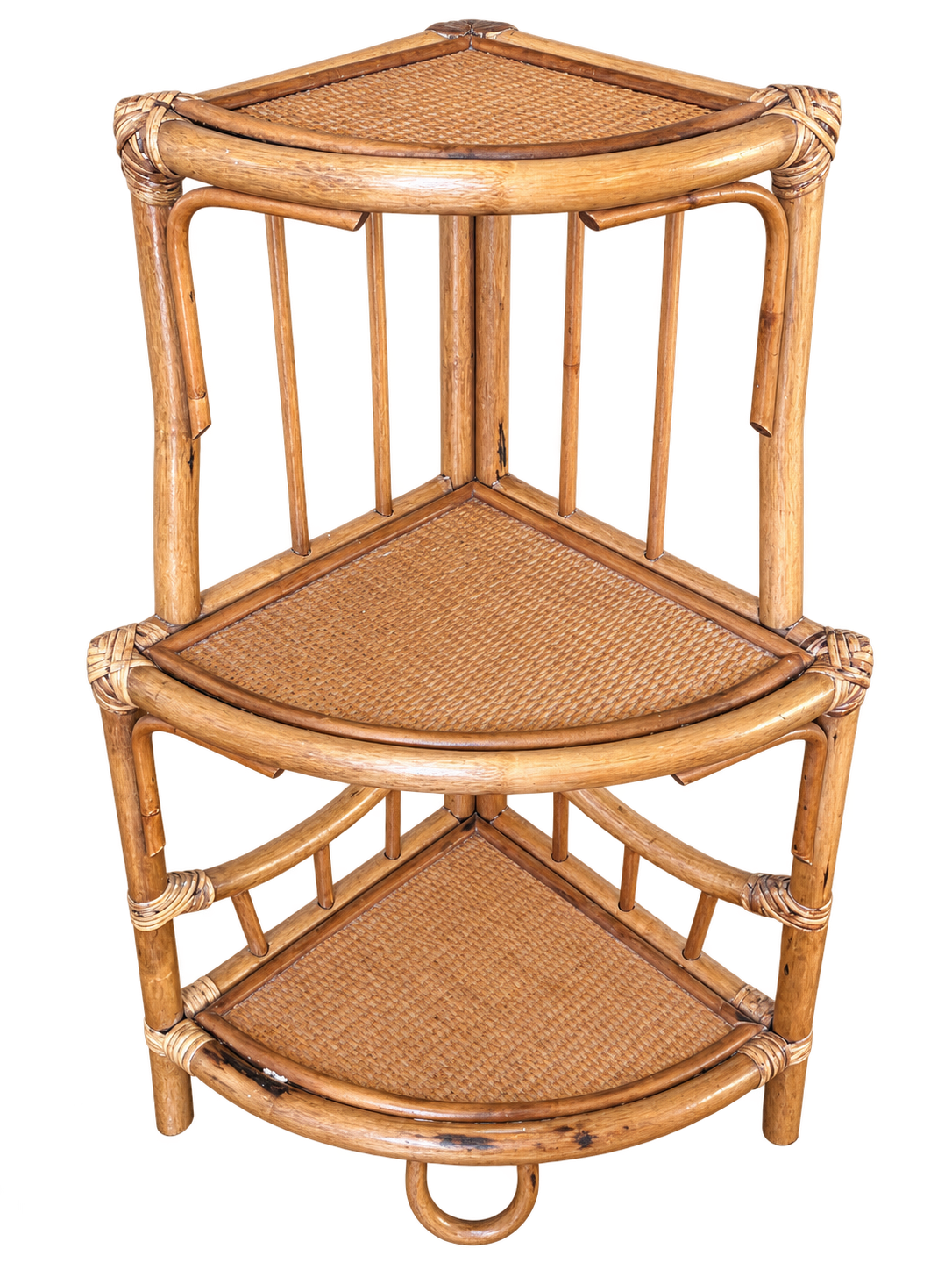 VNTG Pier 1 Rattan Tiered Shelf