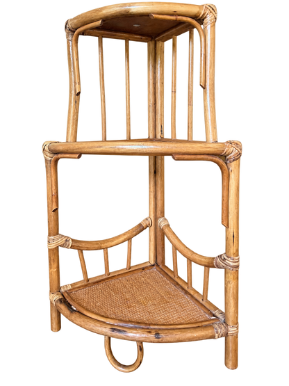 VNTG Pier 1 Rattan Tiered Shelf