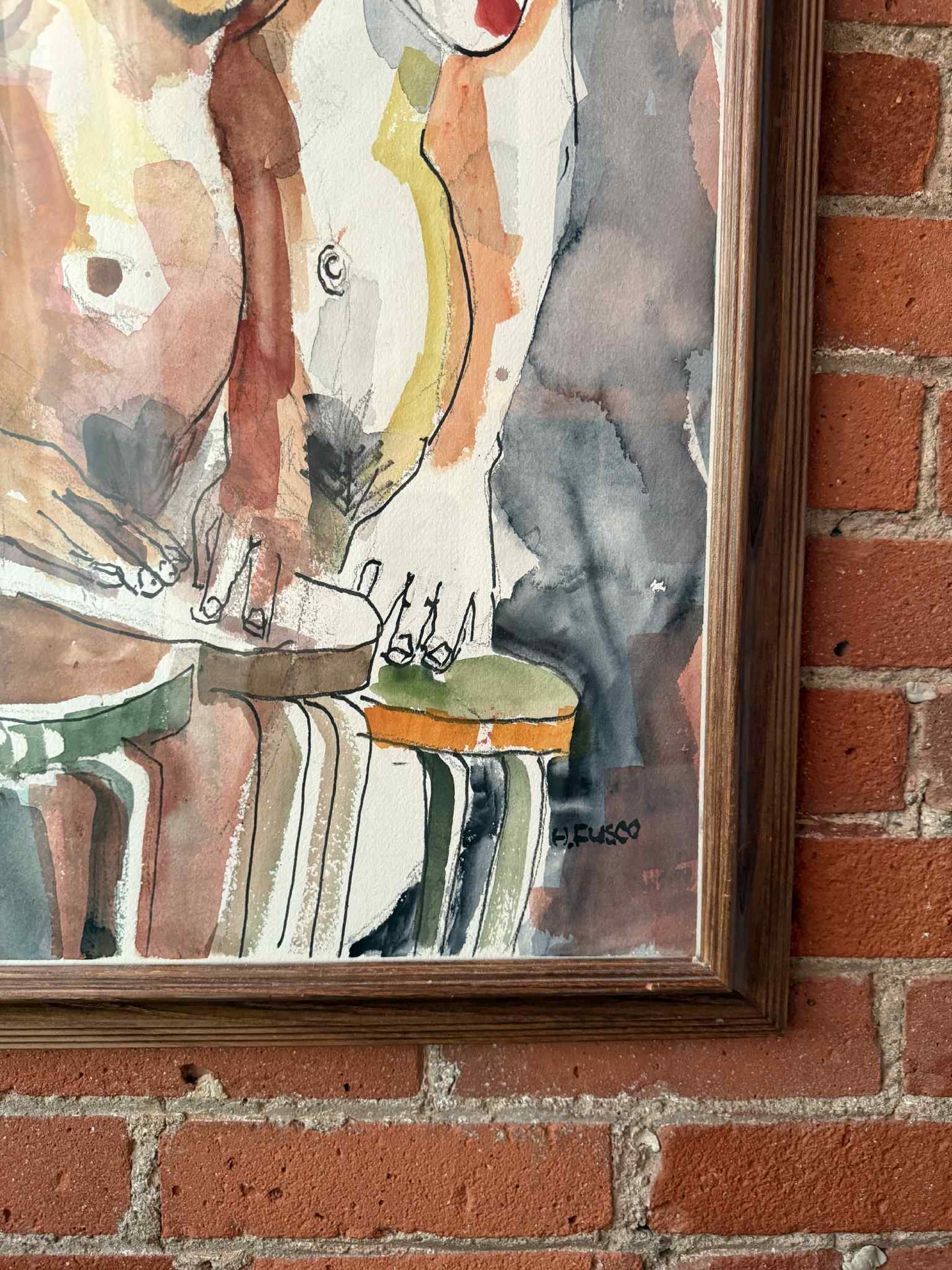 Henry Fusco Nude Watercolor