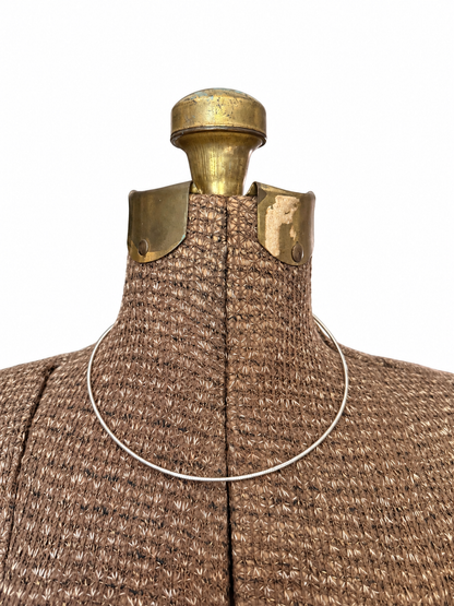 Sterling Silver .925 Omega Domed Chain Necklace