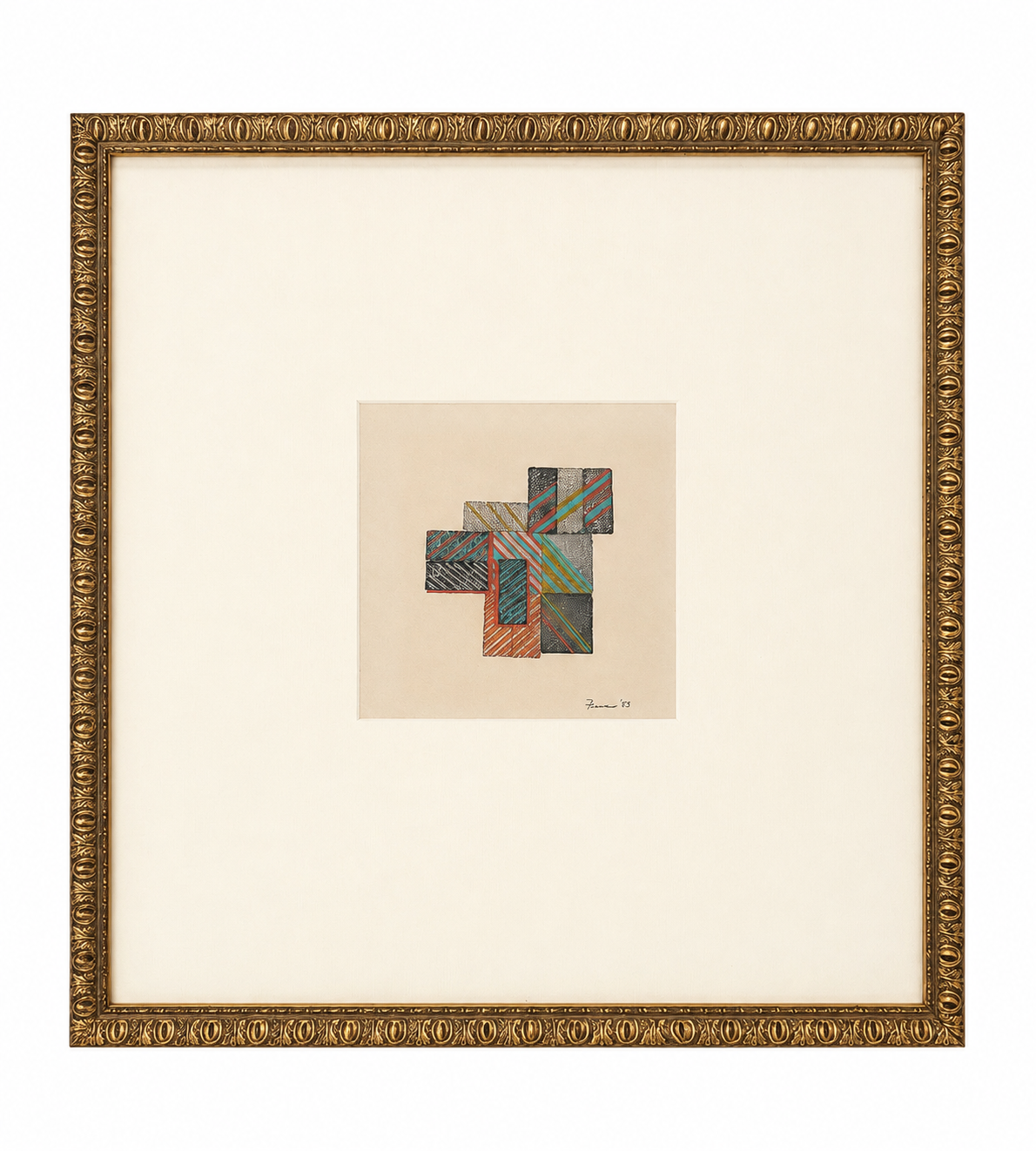 Geometric Abstract, Signed Fura '83