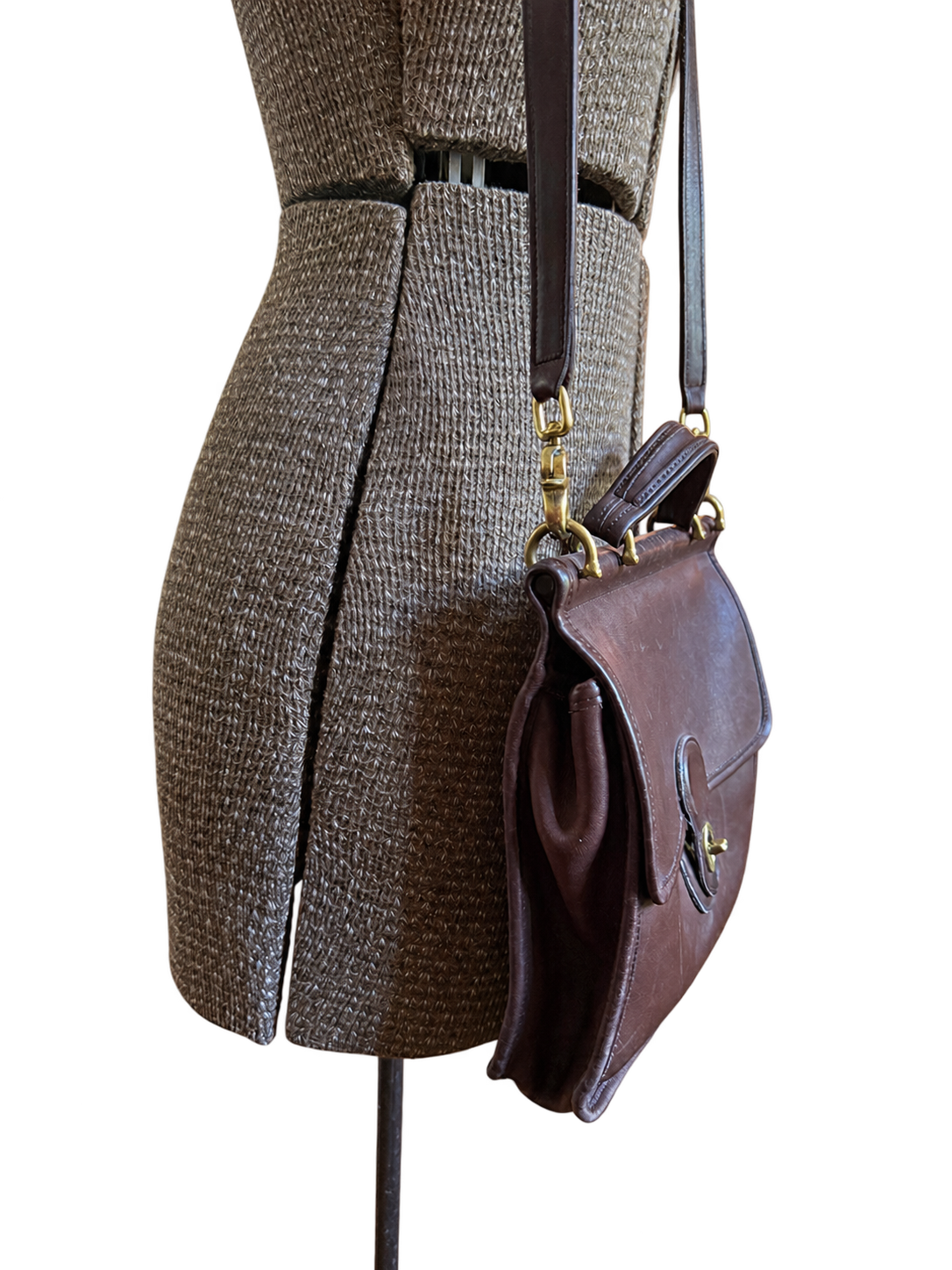 Vintage Coach Willis Bag,  Mahogany Brown