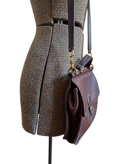 Vintage Coach Willis Bag,  Mahogany Brown