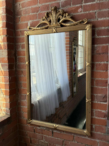 Friedman Brothers Gold Gilt Georgian Beveled Wall Mirror