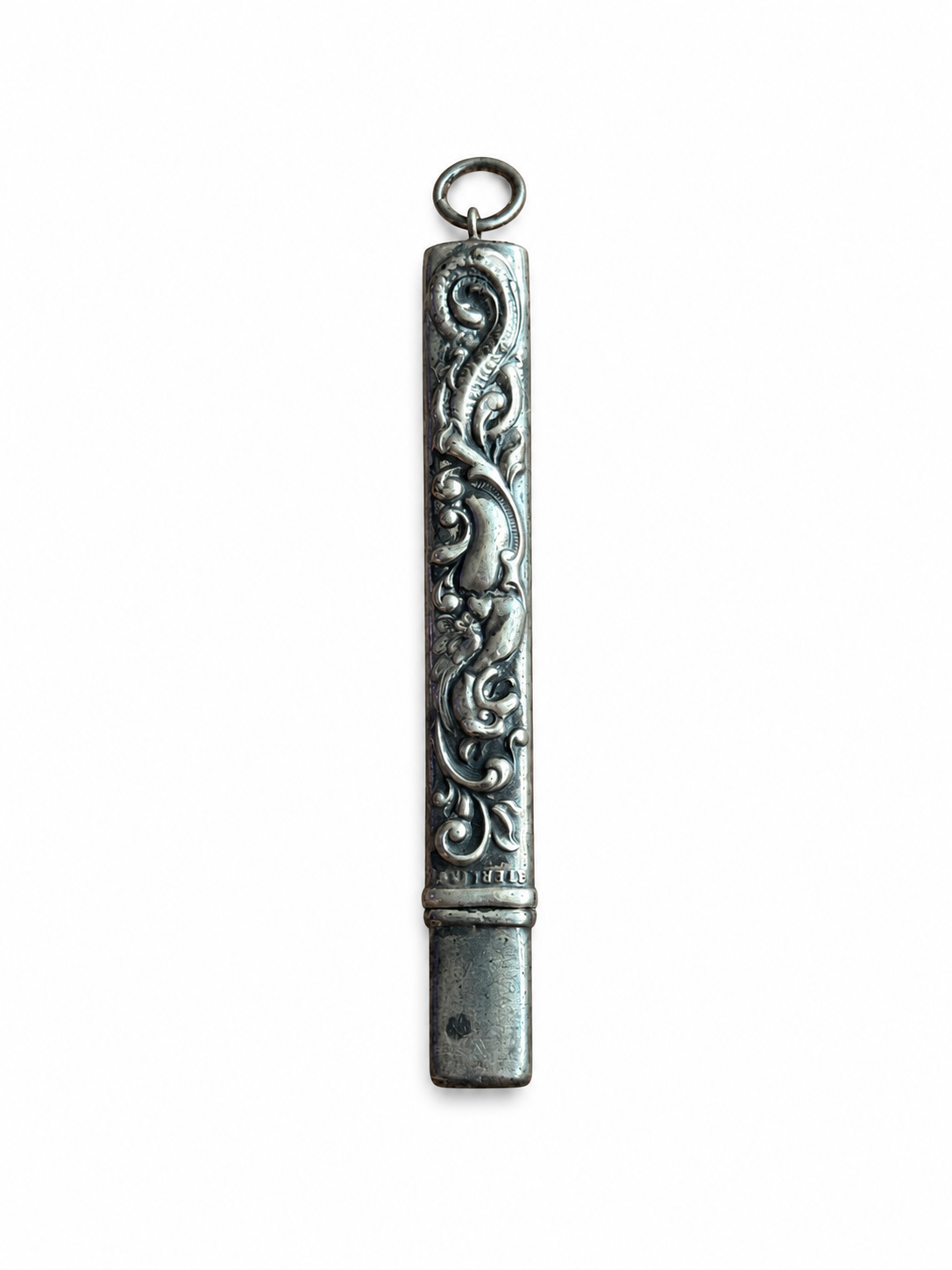 Antique Sterling Silver Chatelaine Dragon Nail File