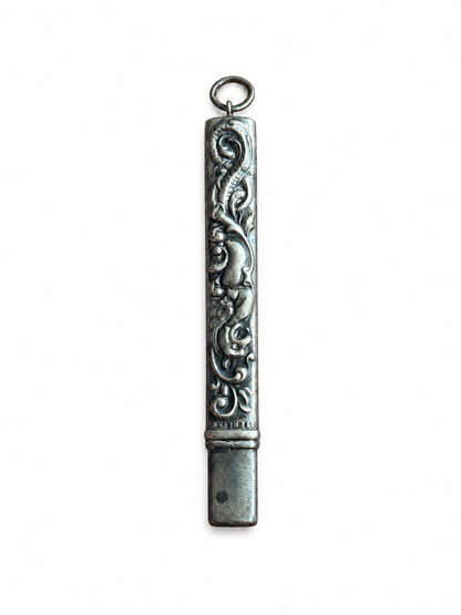 Antique Sterling Silver Chatelaine Dragon Nail File