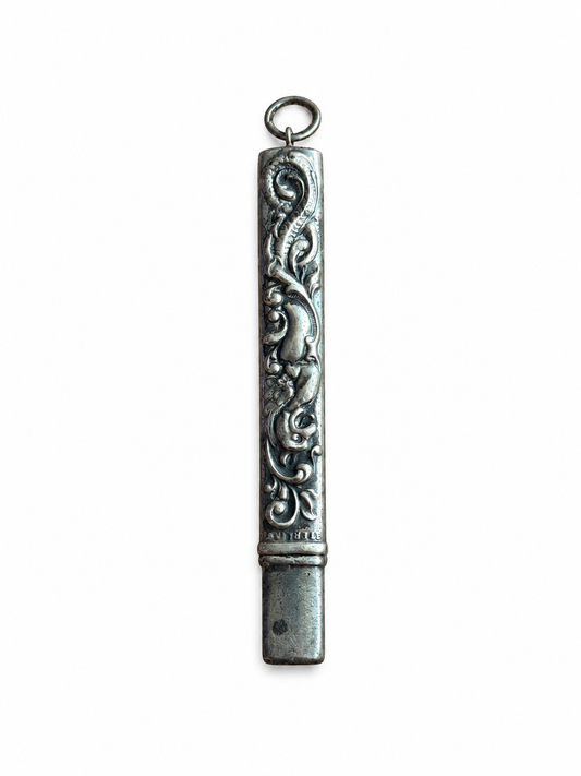Antique Sterling Silver Chatelaine Dragon Nail File