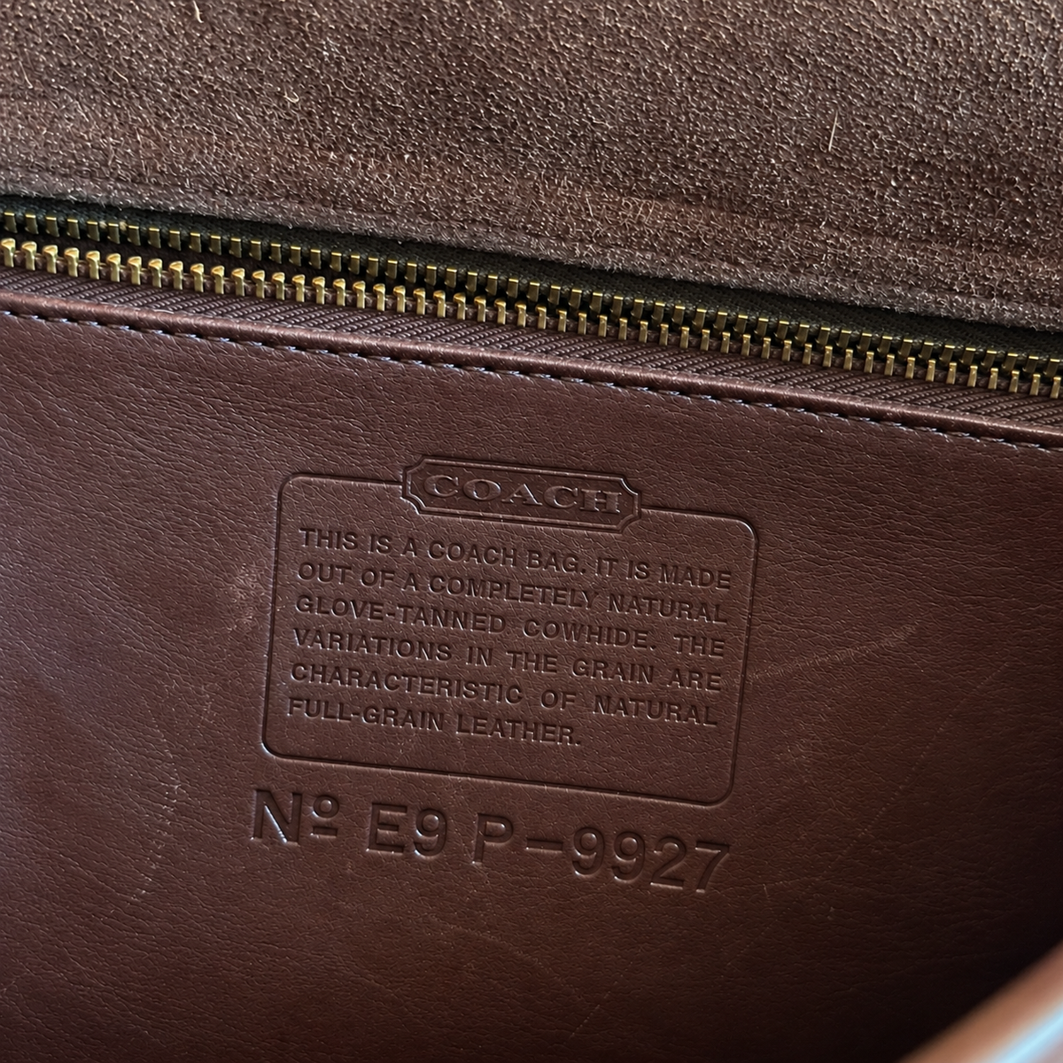 Vintage Coach Willis Bag,  Mahogany Brown