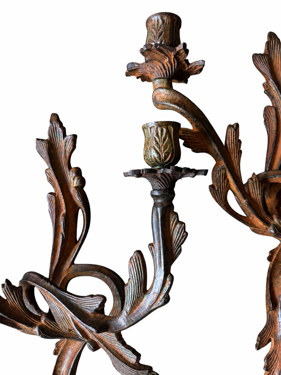 Cast Iron Two Candle Wall Sconces